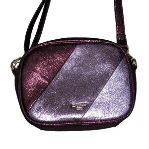 Dune London color block metallic glitter like cross body handbag
